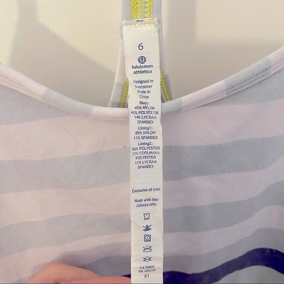 Lululemon Power Y Tank Sz. 6 - Picture 5 of 5